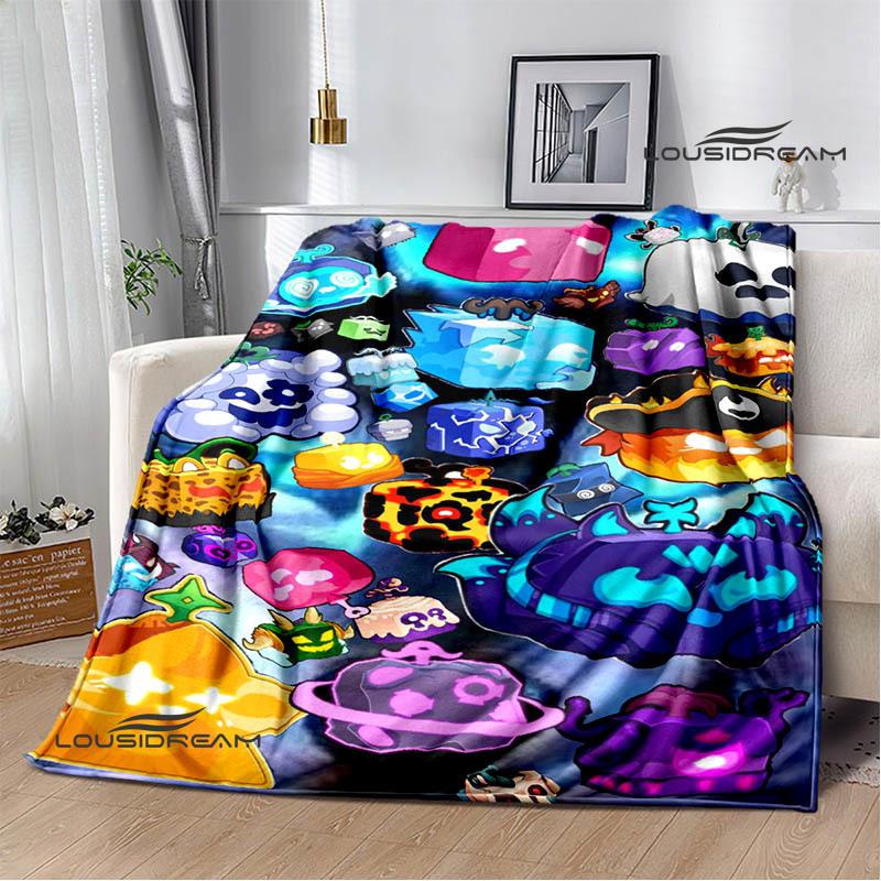 Coperta con stampa di frutti B-blox Coperta da picnic Coperte calde Coperta da esterno Coperte per letti domestici Regalo di compleanno