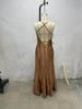 European Satin Backless Wrap Dress for Women