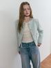 ETMON Strap Hairy Wool Jacket, Mint