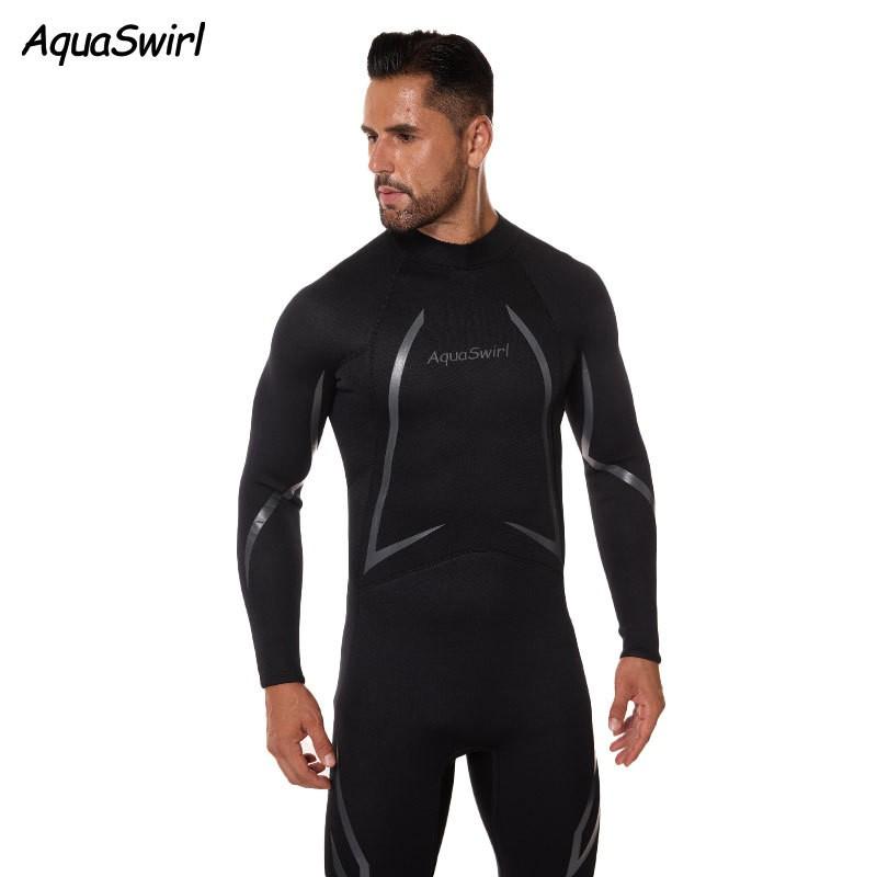 3mm Diving Suit Men's One-piece Long-sleeved Surfing Long Cold-proof Snorkeling Swimsuit Women's