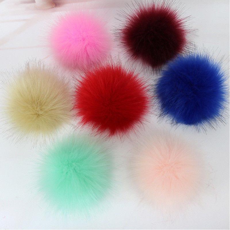 47-tommers Falsk DIY Vaskebjørnspels Pom Poms Ball For Strikking Luer Tilbehør Hatter