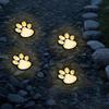 1-12 Stück Outdoor LED Solar Wasserdicht Hund Katze Pfotenabdruck Licht Weg Rasenlampe für Garten Terrasse Sommer Camping Heimdekoration