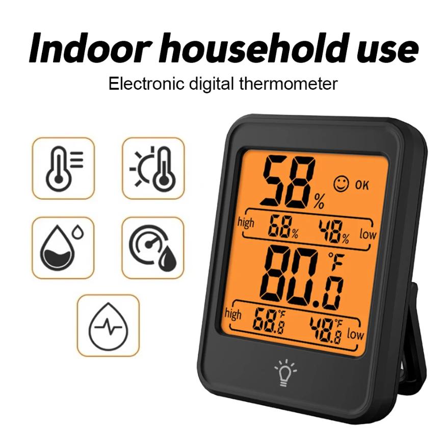 MC41 LCD Digital Thermo-Hygrometer Indoor Thermometer Hygrometer Temperature and Humidity Monitor Home Weather Station