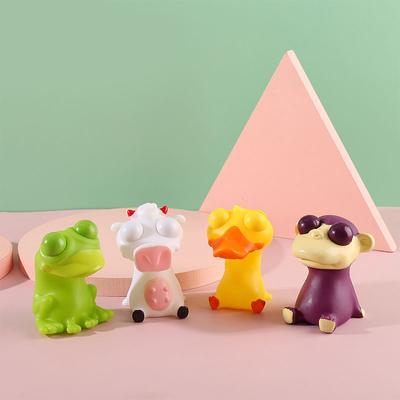 Decompress Toys Squeeze Cartoon Little Yellow Chicken Squeeze Music Trick Funny Vent Doll Gift K25