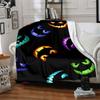 1pc Halloween Pumpkins Blanket, Lightweight Flannel Throw For Sofa, Bed, Travel, Camping, Livingroom, Office, Couch, Chair