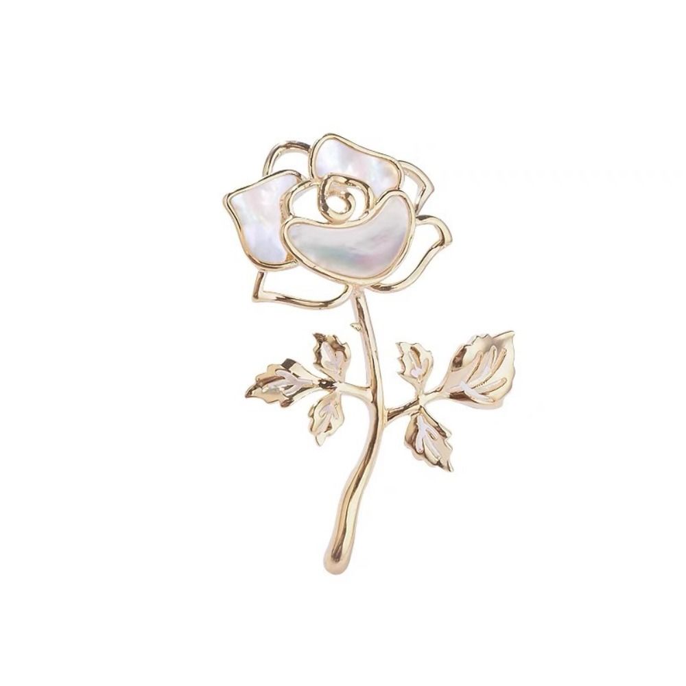 Cheongsam Accessories Romantic Badge Collar Pin Banquet Clothes Pin Fairy Rose Brooches  Unisex