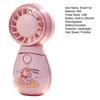 Mini Cartoon Animal Handheld Fan with Lanyard High Speed Wind USB Rechargeable Summer
