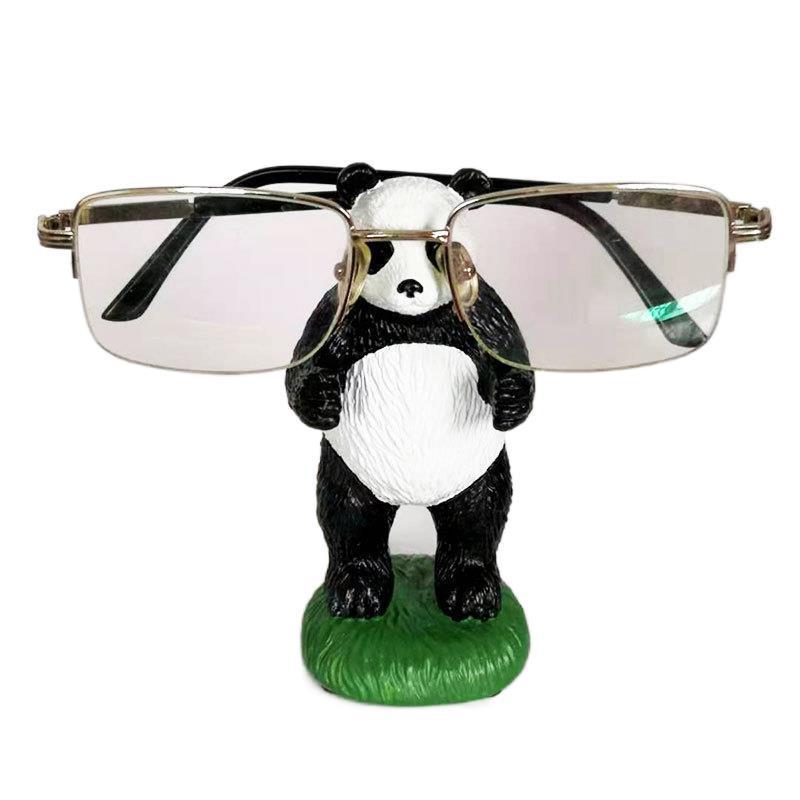 Panda Resin Glasses Holder - Cartoon Desktop Display Stand