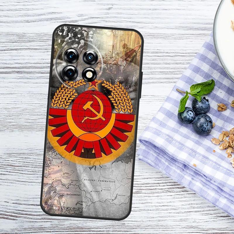 USSR Flag Soviet Union Case For OnePlus Nord 5 CE 2 3 4 Lite N20 N30 OnePlus 15 R 13T 13R 12R 10T 10R 11 12 13 Cover