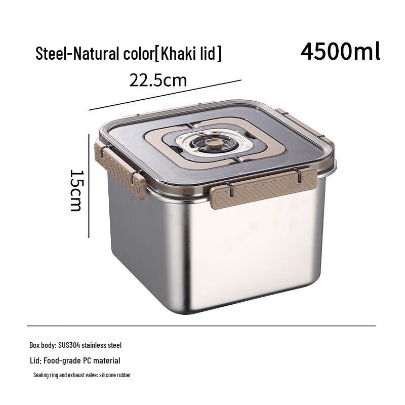 JINGRUIXIANG Stainless Steel Stackable Food Storage Container with Handle