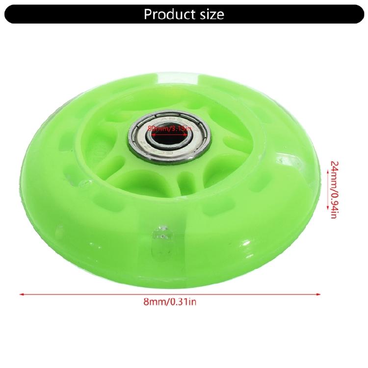Durability Flashing Skating Wheel Fashion LED Flashing Wheel Silents Flashing Wheel for Skating Enthusiasts Smooth