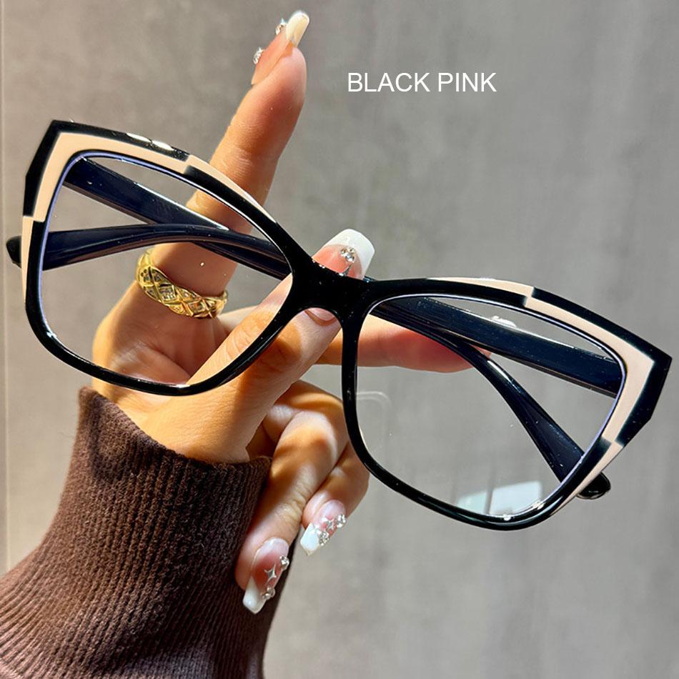 Europe&America Sqaure Reading Glasses Women Block Color Leopard Computer Eyeglasses Presbyopia Eyewear +1.0+1.5 ...+3.0 Unisex