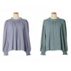 Spring New Vintage Loose Puff Sleeve Blouses Women Elegant Fashion Solid Casual Chiffon Shirt Women Simple Slim Pullover Blouse Woman Clothing 26567