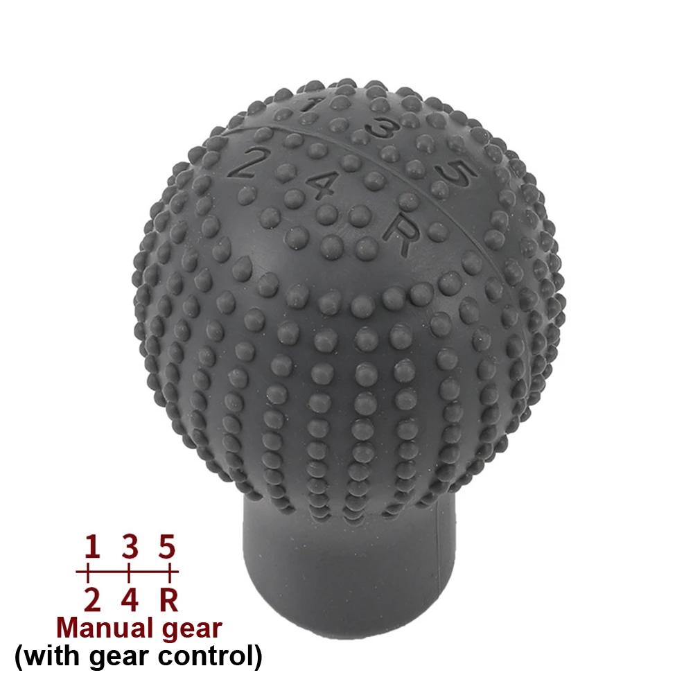 Universal Round Silicone Gear Shift Knob Cover for Manual and Automatic Cars - Non-Slip Protective Shifter Protector