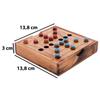 Jeu du Moulin en Bois - Marelle Nine Men Morris - Jeu de Société 2 Joueurs - Coffret Compact Voyage - Dès 6 Ans