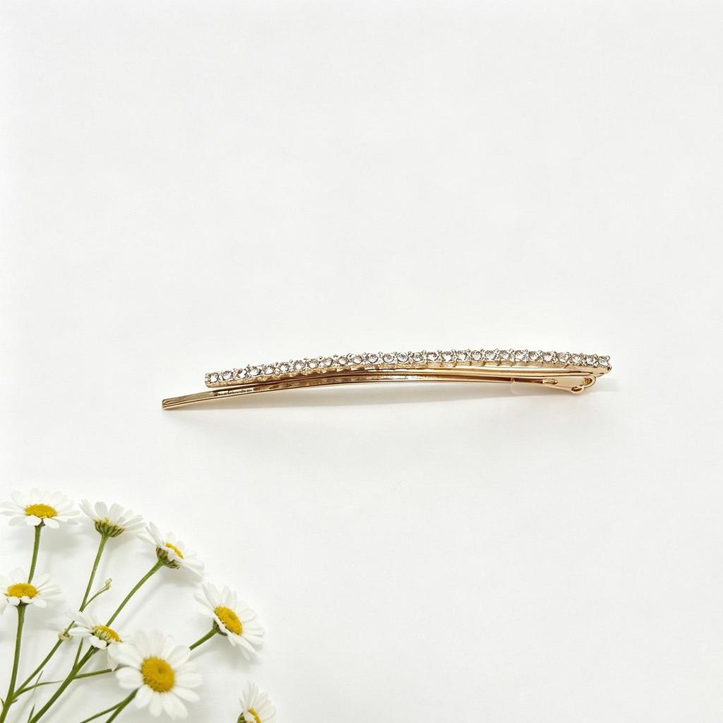 Versatile Rhinestone Hair Clip for Women - Elegant Side Bangs Accessory