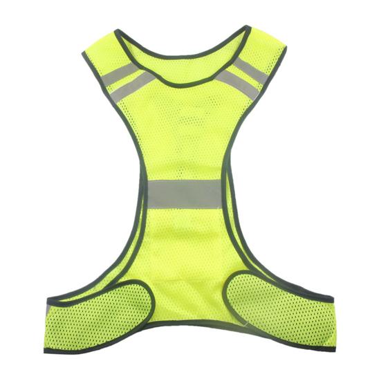 LED Reflective Night Running Cycling Jacket High Visibility Vest Safety Warning