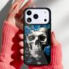 Skull And Rose Art Flower Phone Case for iPhone 17 Air 16e 15 14 13 Pro Max Back Cover for 12 11 Pro Coque