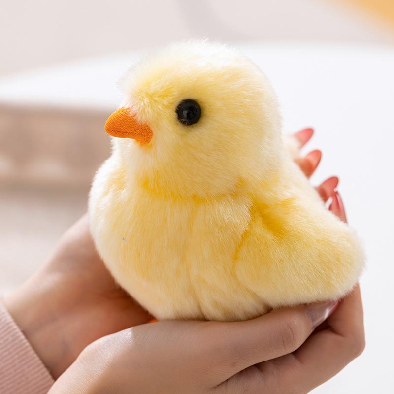 Cute Realistic Plush Toy Baby Animal Mini Yellow Chick Duckling Stuffed Toys Kawaii Small Chicken White Duck Plushies Soft Doll