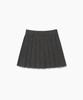 TTUDEMENT Classic Wool Mini Skirt Charcoal