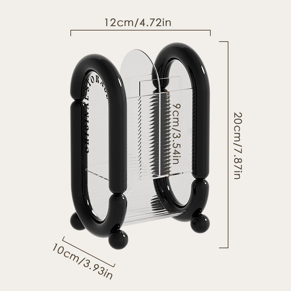 

Makeup Brush Organizer For Vanity Desk Makeup Organizer Multipurpose Container For Pen Pencil Eyeliner Bathroom Counter Dresser чорний