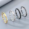 2026 Simple Ins Wind Positive Anti-chain Bracelet, Creative Curved Brand Texture Men's Bracelet
