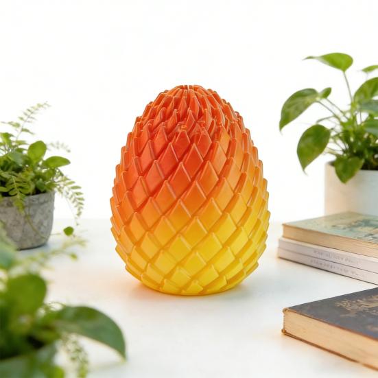 3D Printed Twisting Egg Toy Stress Relief Spiral Egg Toy Articulated Rotating Egg Fidget Spinner Desk Toy Easter Basket Stuffers Party Favors