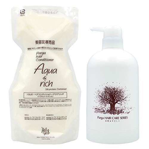 Lelaparga Parga Haarconditioner Aqua Rich 500g Speciale Fles Salon exclusief product.