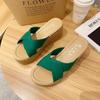 Woman Slippers Flip Flops Sandals New Style Shoes for Women High Quality Elegant Slides and Fashionable Natural Skin On Offer 39