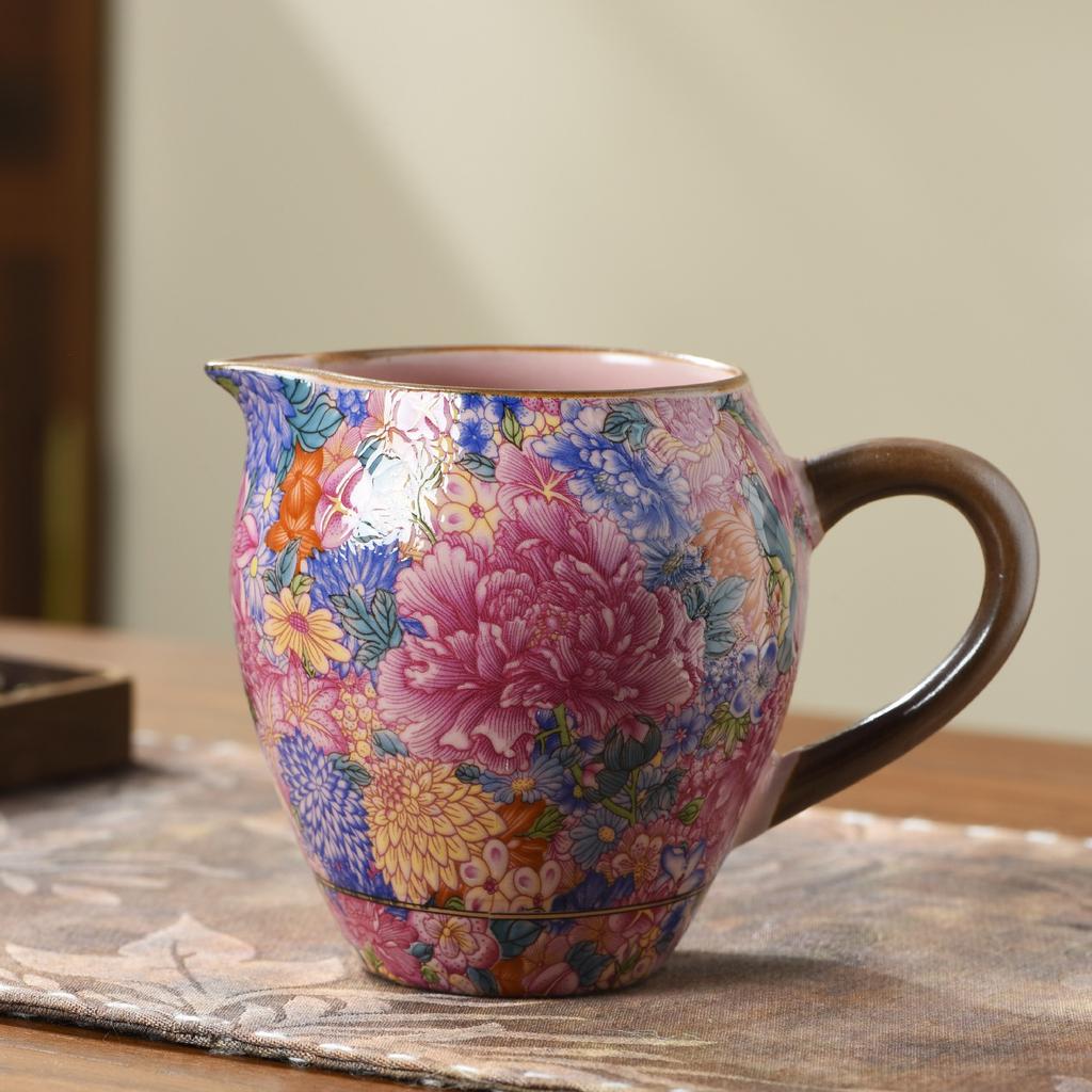 Ru kiln full color exquisite beam pot single pot high-end tea making utensil household ceramic teapot tea set Xishi pot series