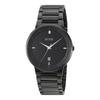 [BUREI] Men's Analog Quartz Watch, Simple, Stylish, Date Display, Waterproof, Stainless Steel Band, Large Dial, Black, Popular, Fashionable, Gentleman