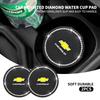 1/2Pcs Diamond-studded Car Coaster Cup Holder Anti-skid Pad For Cruze Lacetti Captiva SS Z71 Equinox Trax Impala Spar