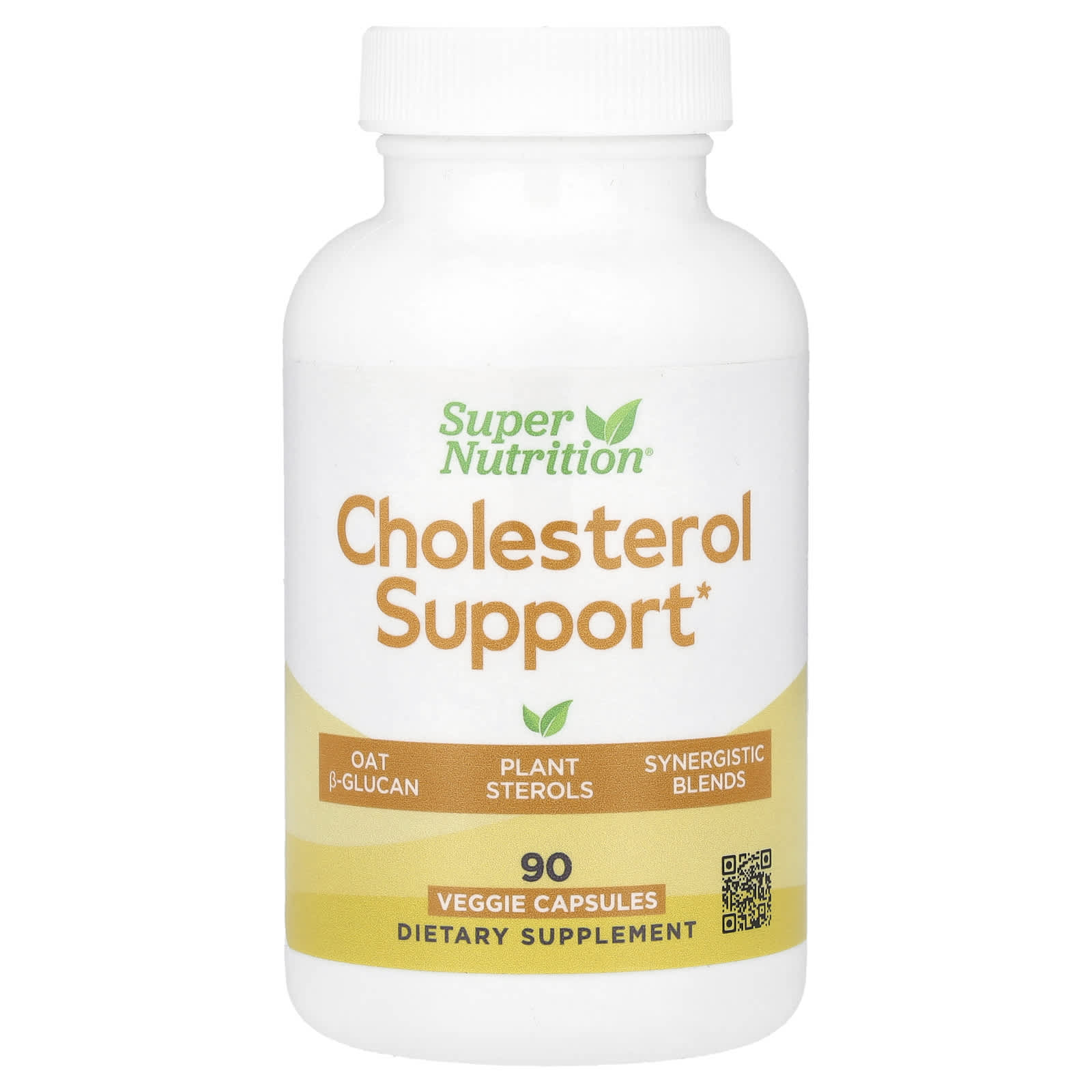 

Super Nutrition, Cholesterol Support, 90 Veggie Capsules
