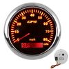 GPS Speedometer 85mm3.35in Odograph 80MPHH Stainless Steel Universal for Cars Engines BoatsBlack