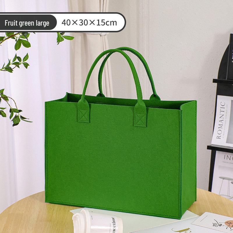 Customizable Large Capacity Felt Tote Bag for Weddings, Banquets, & Parties