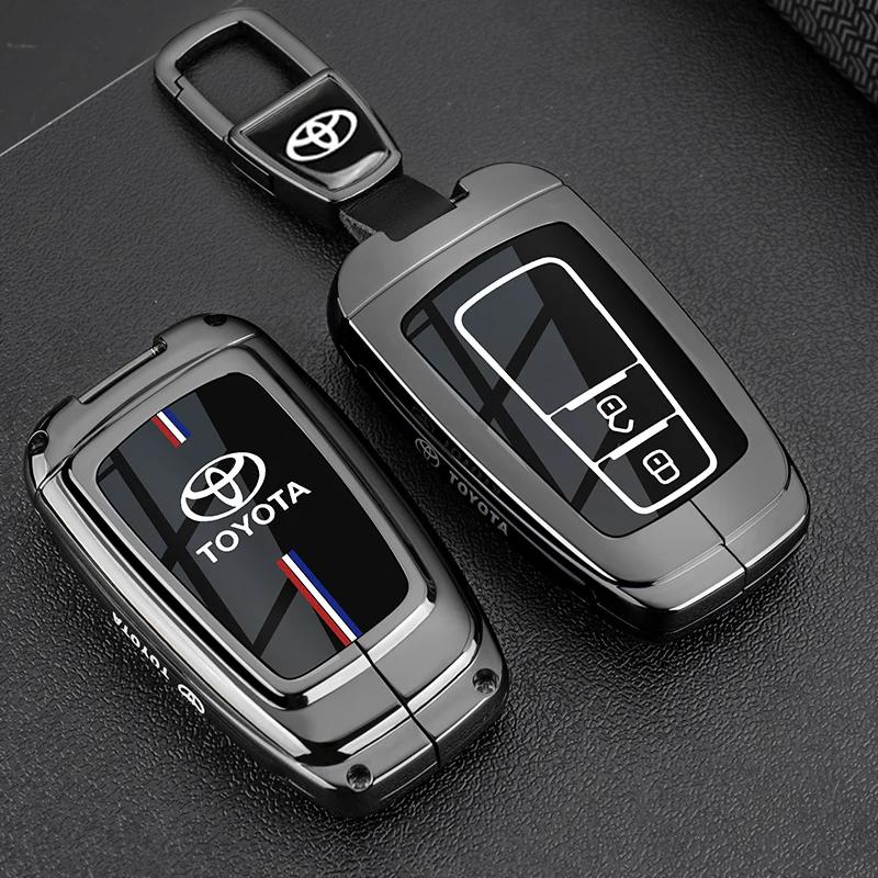 Car Key Case Fob Cover For Toyota Auris Corolla Avensis Verso Yaris Aygo Scion TC IM Camry RAV4 Forturner Car Accessories