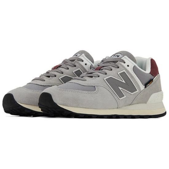 New Balance 574 Арктический серый бордовый - U574KBR EU 37.5 серый