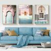 Islamic Building Wall Art Posters Nordic Architecture Canvas Paintings Landscape Plant Pictures Travel Prints Ramadan Home Decor