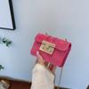Chic Autumn Casual Mini Square Bag For Women With Soft Pu Leather And Chain Strap