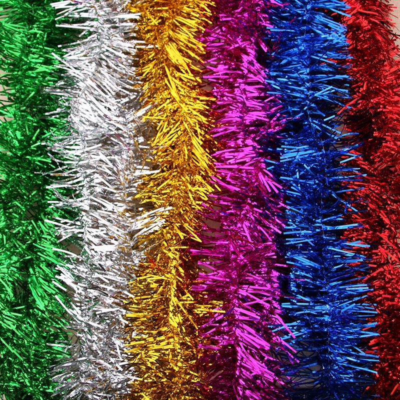 Multicolor Christmas Tinsel Garland for Tree Decoration