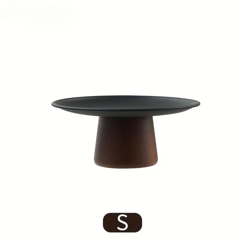 Acacia Wood Cake Stand Footed Dessert Display For Weddings Birthdays Cupcakes Tray Halloween and Christmas Cake Tray