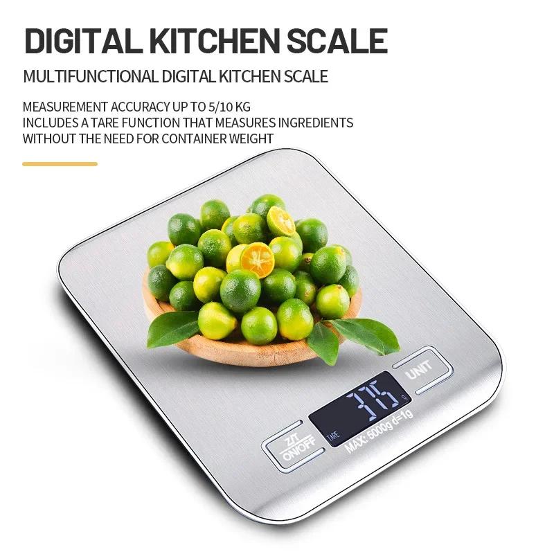 Household Kitchen High-Precision Electronic Pastry Baking Scale Small Food Baking Scale 10Kg/5Kg Accurate Weighing Lcd Display