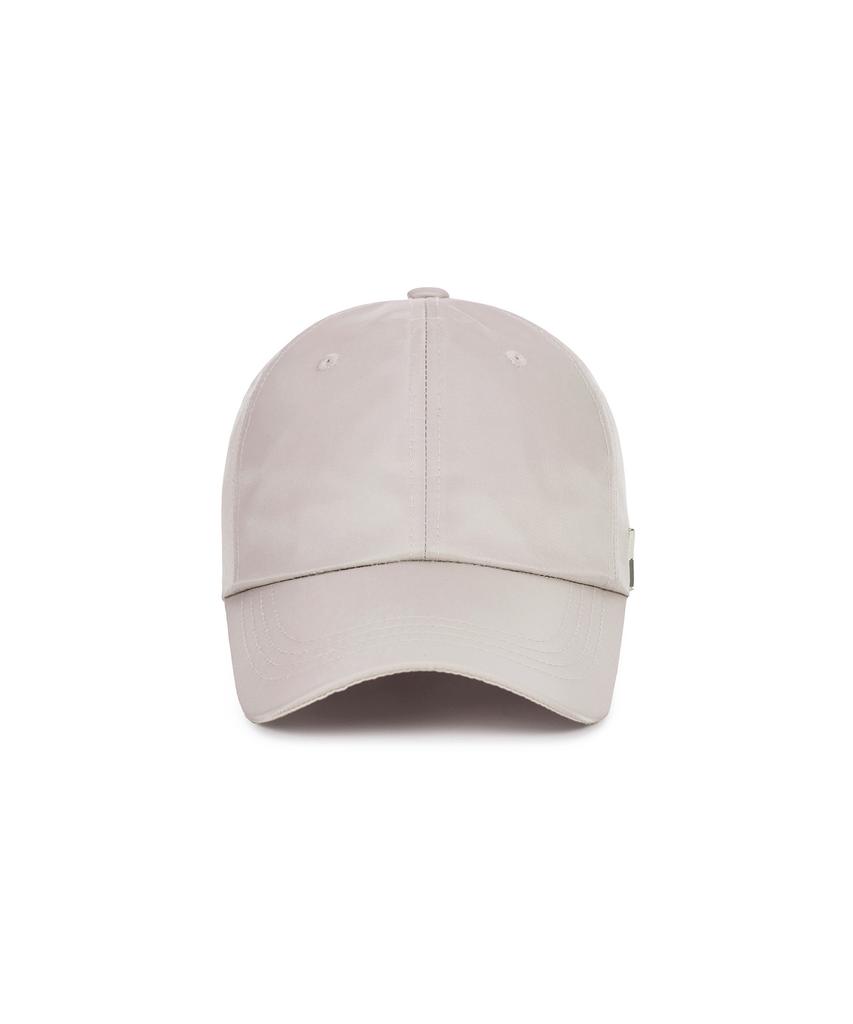 Bajal Studded Logo Oversized Poly Ball Cap Baby Pink