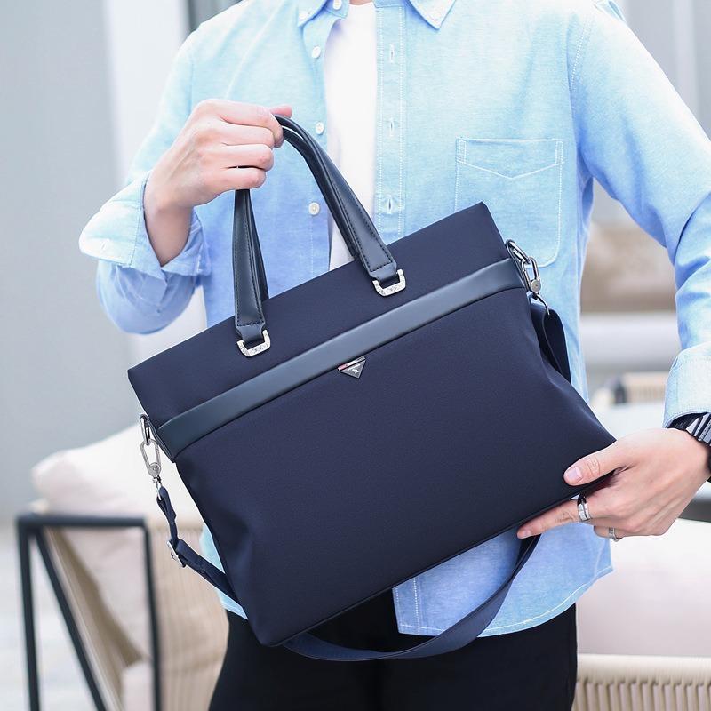 New Men's Crossbody Portable Business Commuter Briefcase Men's Computer Oxford Cloth Shoulder File Bag