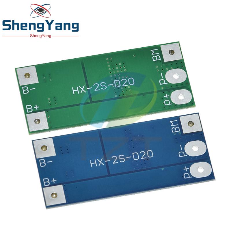 TZT 2S 6.4V 7.4V 20A LiFePO4 / Lithium 18650 32650 Battery Charge Protection Board 13A working Current 20A Current-limiting