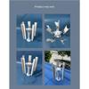 Portable Vertical Axis Five Blade Wind Turbine Model Three-phase Permanent Magnet Generator with Gentle Wind Start