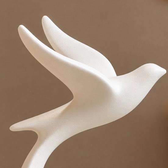 3D Printed Abstract Pigeon Figurine Jewelry Holder Flying Pigeon Desk Decor Ornament Mini