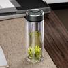 WANXIANG Double-Layer Glass Portable Water Bottle