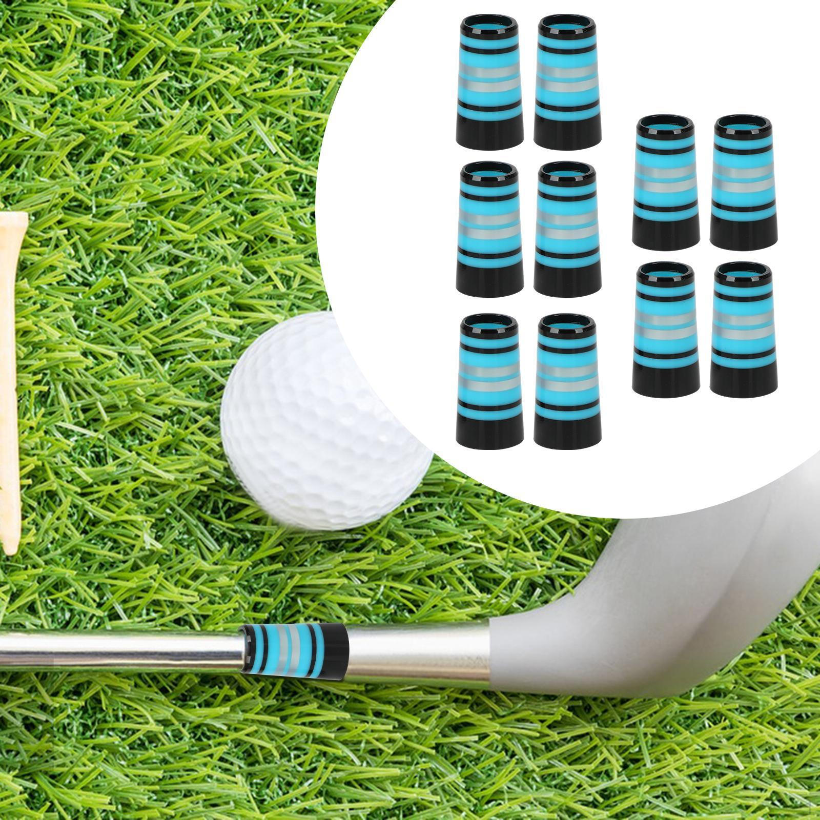10 Ferrules Pieces for Golf Clubs, Conical Adapters синий