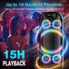Bluetooth Speaker, 160W Peak Powerful Loud Stereo Sound Deep Bass Wireless Boombox with Subwoofer TWS Pairing Dynamic LED Light